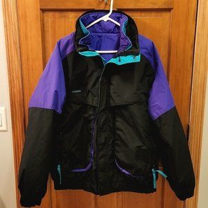 Columbia Powder Keg 3-in-1 Winter Ski Jacket. Shell & Reverse Zip-in Liner XLT